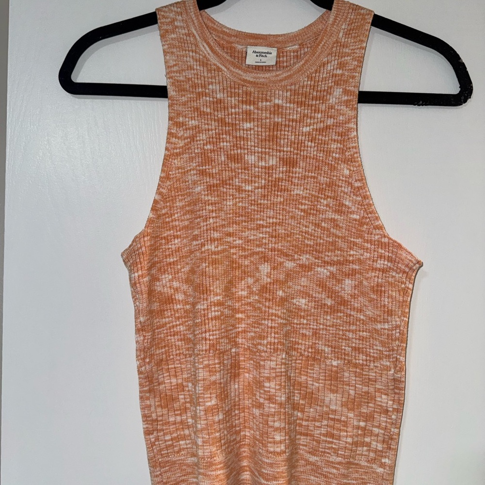 Abercrombie & Fitch Coral Knit Tank Top